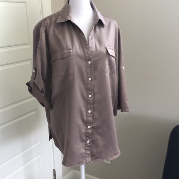 Chico bronze satin blouse - Picture 1 of 14